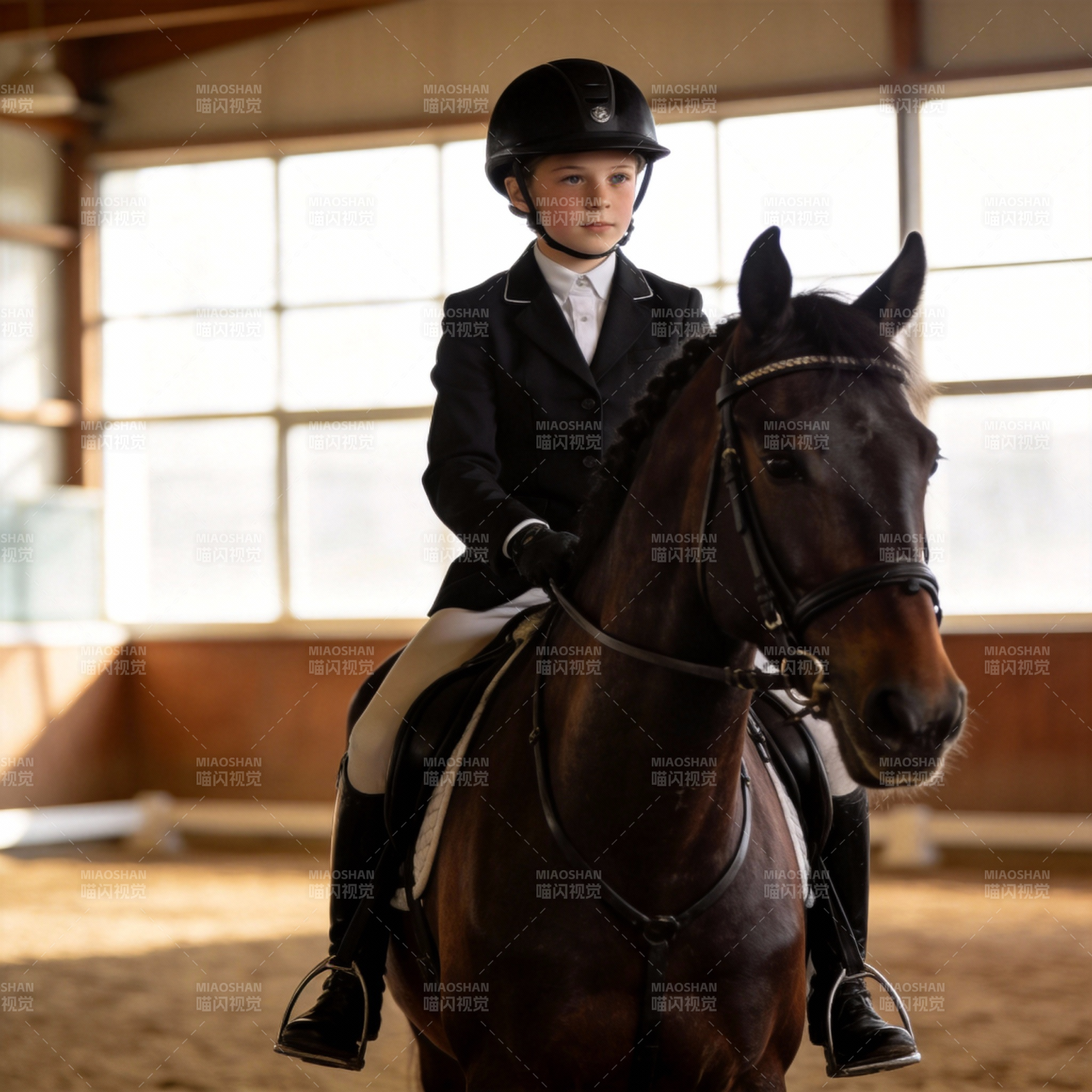 骑手与马的优雅瞬间图片