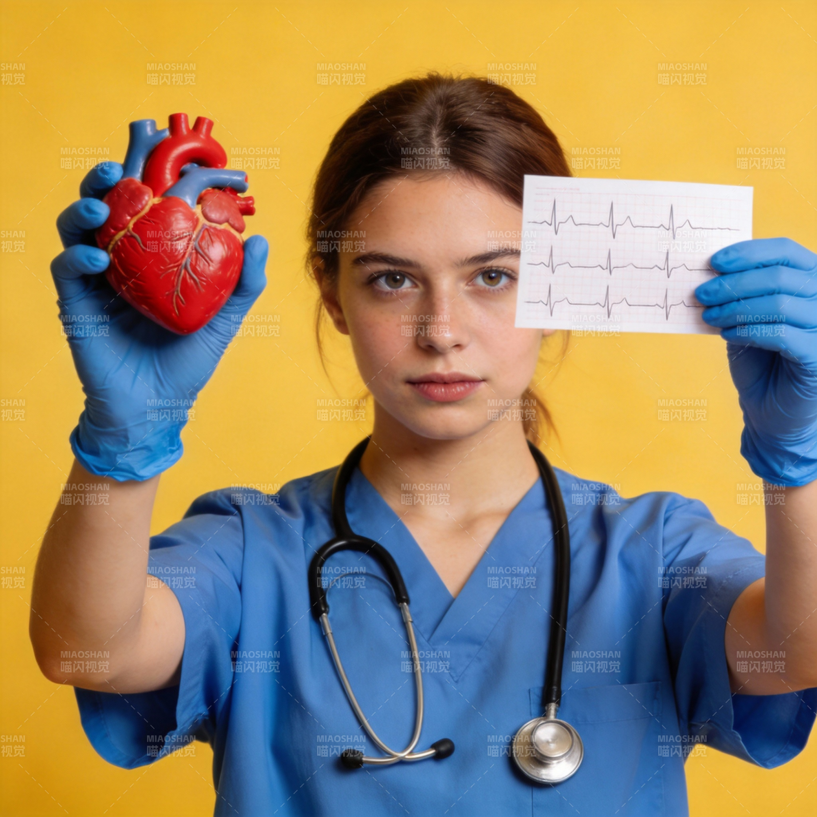 心脏与心电图图片
