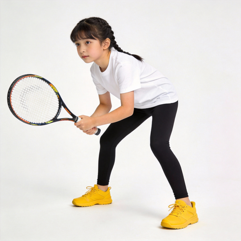 小女孩打网球图片