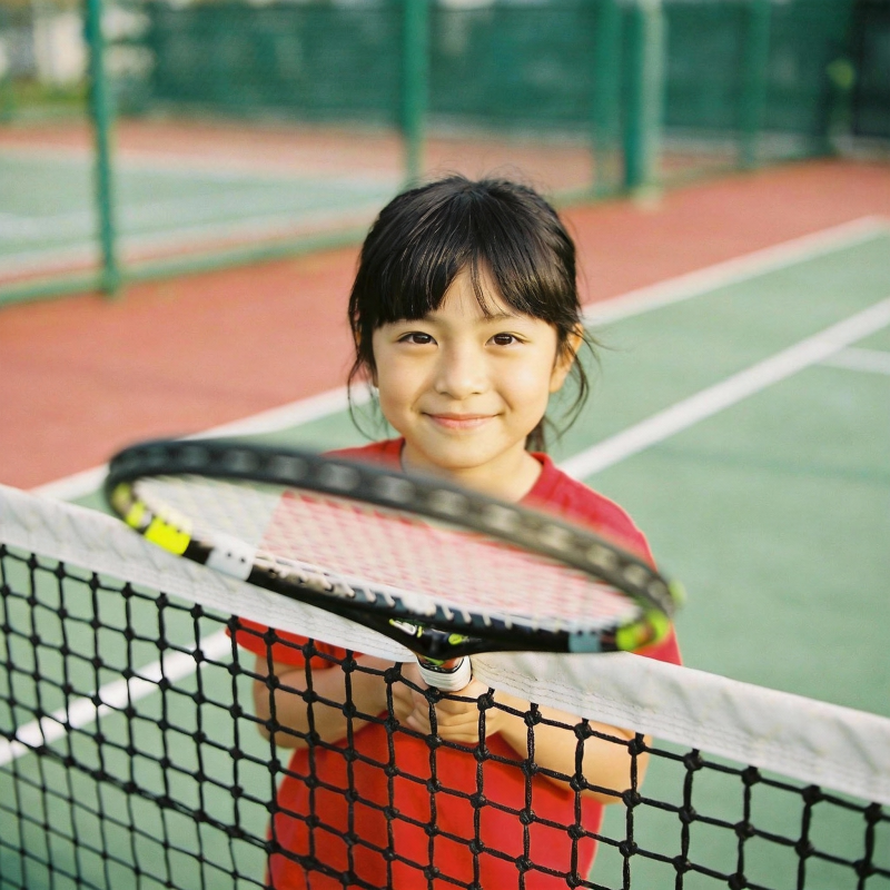 小球员网前微笑图片