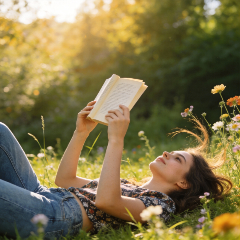 花间阅读时光图片