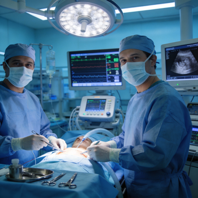 手术室中的医生图片
