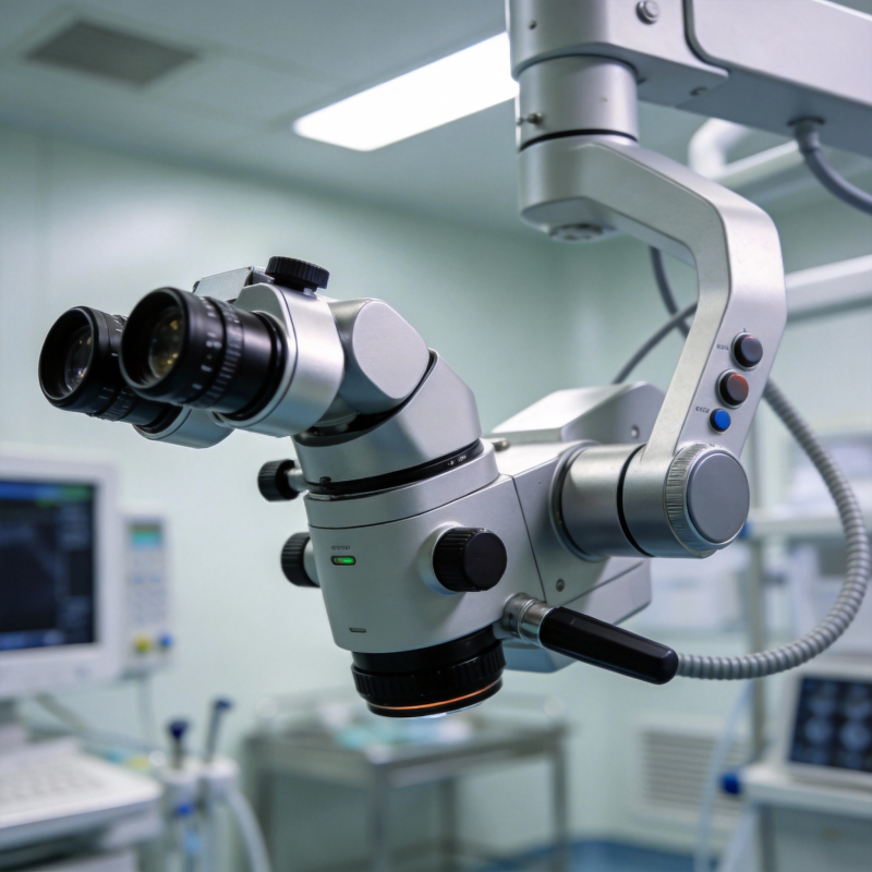 手术显微镜特写图片