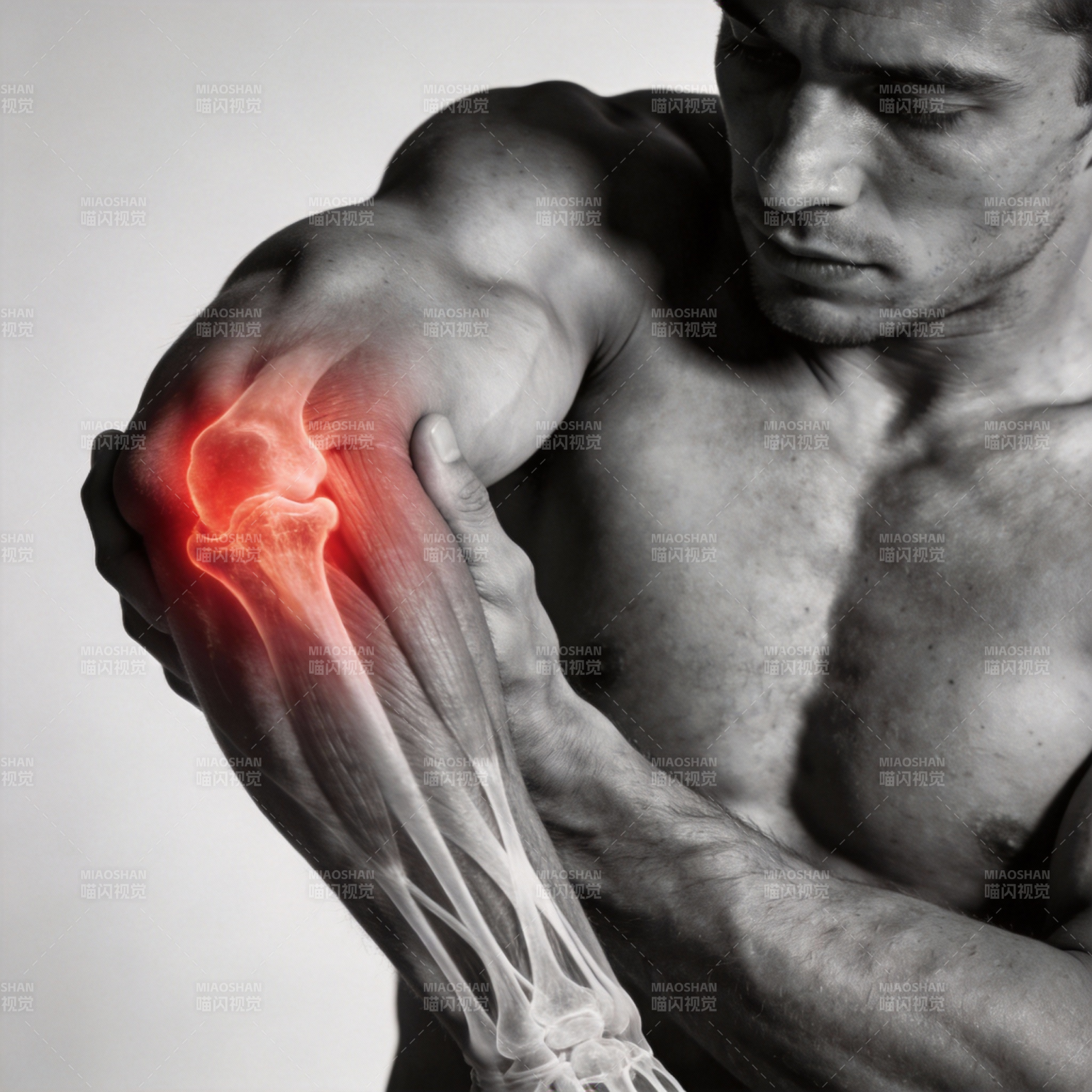 肘部疼痛示意图图片