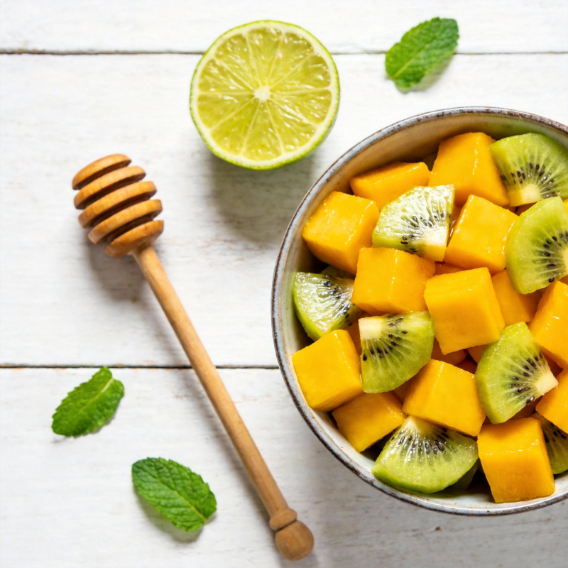 芒果猕猴桃沙拉图片