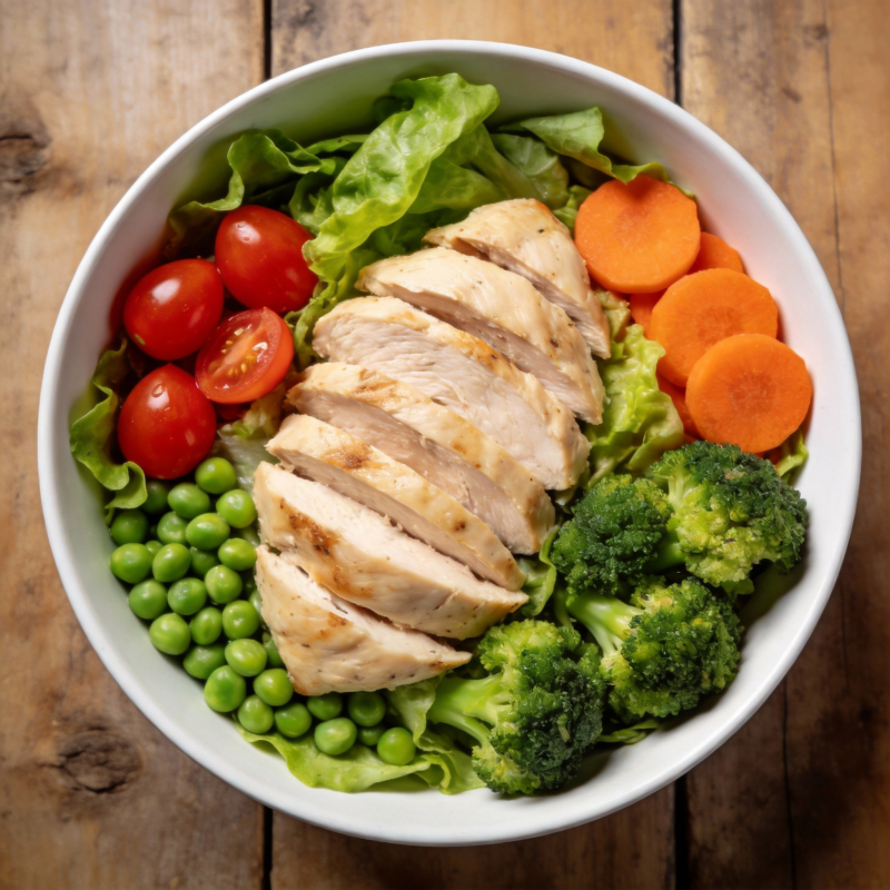 鸡肉蔬菜沙拉图片