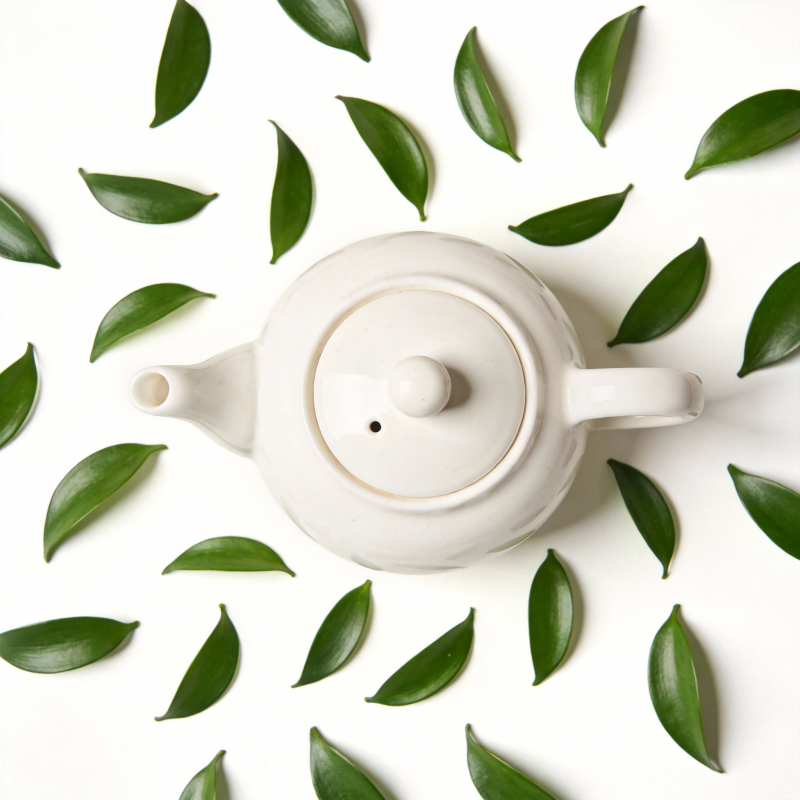 茶香四溢 绿叶环绕图片