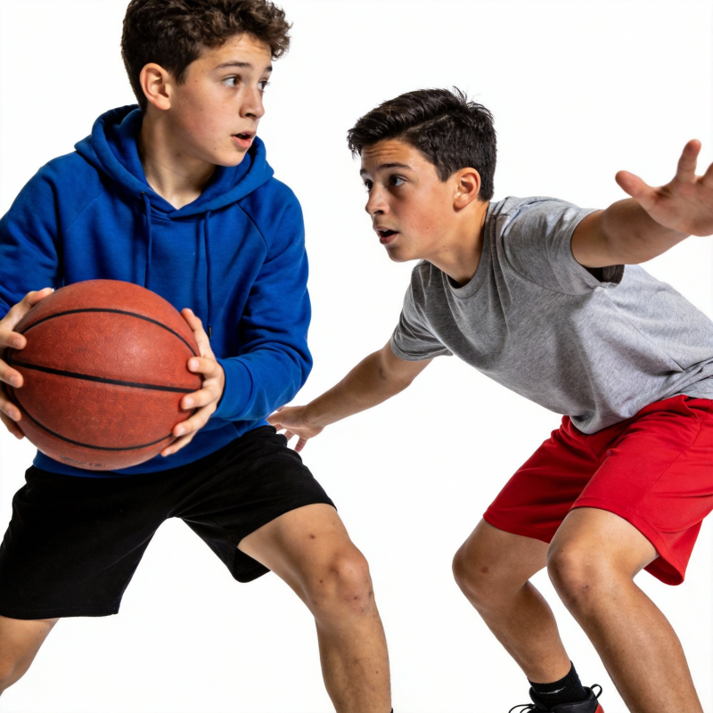 少年篮球对决图片