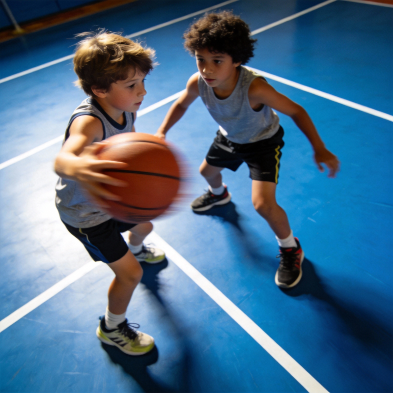 少年篮球对决图片