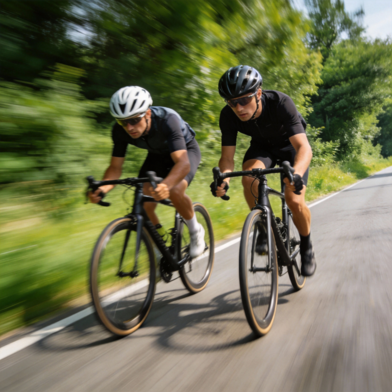 双人骑行疾驰路图片