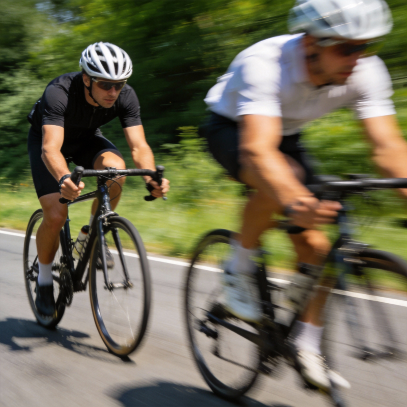 骑行竞速瞬间图片