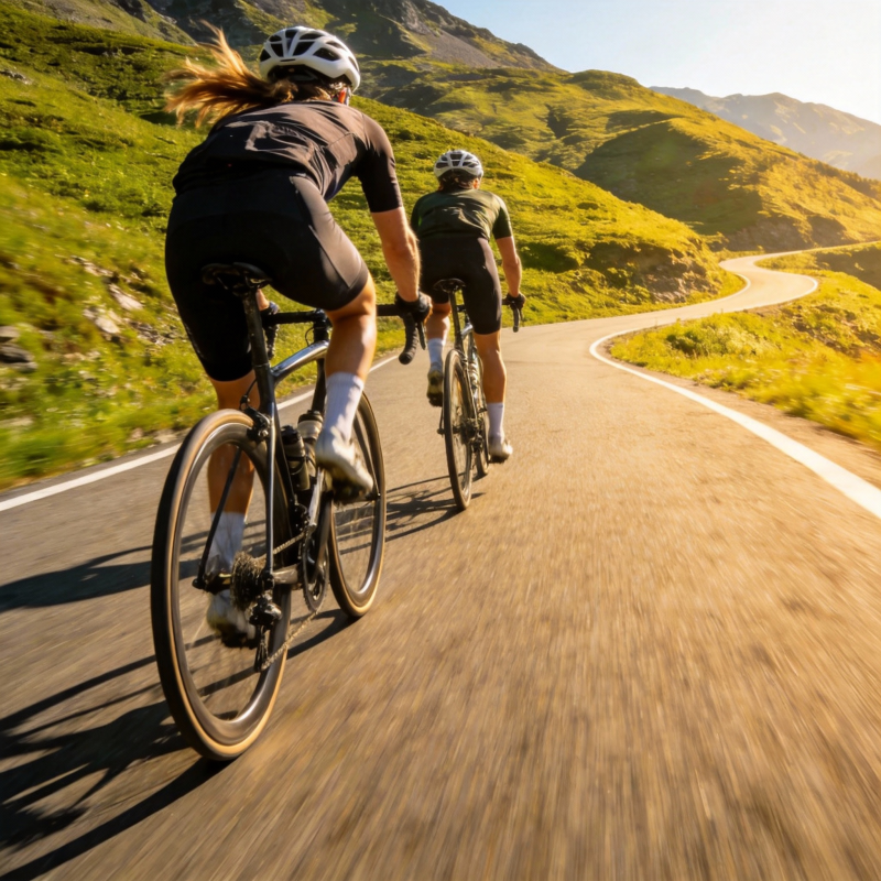 山道骑行 畅享自然图片