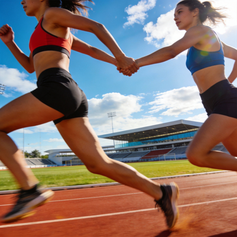 携手奔跑 共赴终点图片