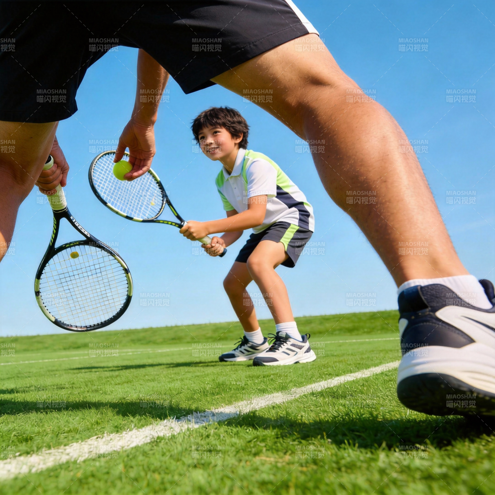亲子网球时光图片