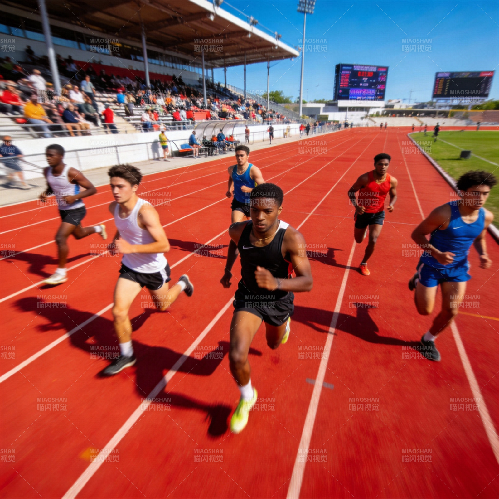 赛道上的速度对决图片