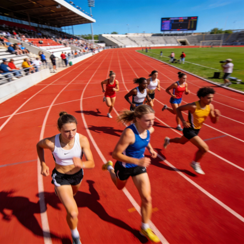 女子百米冲刺赛图片