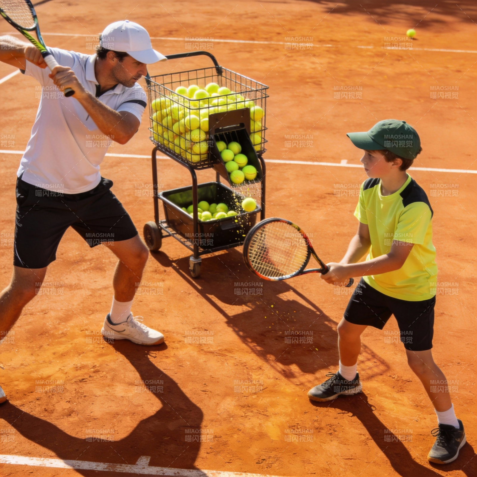 网球教学瞬间图片