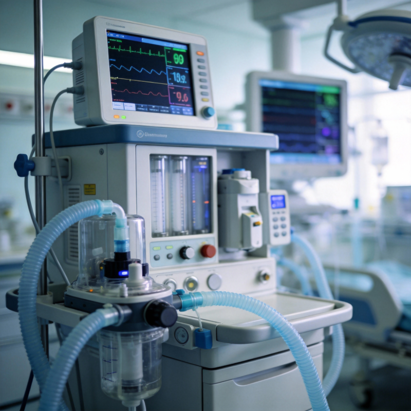 医疗监护设备特写图片