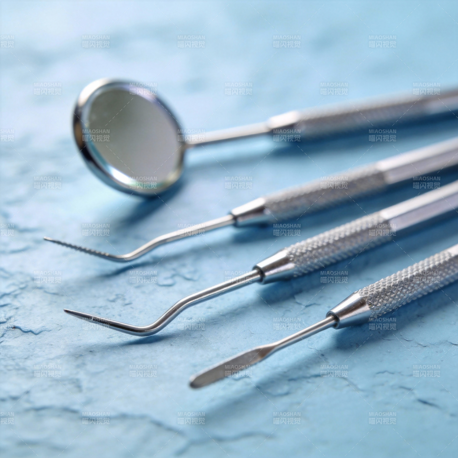 牙科工具特写图片