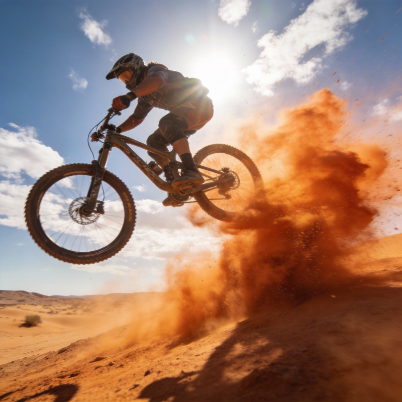 沙漠飞驰 尘土飞扬图片