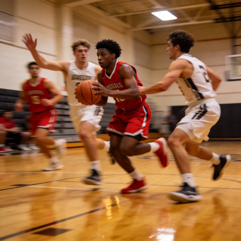 篮球赛激烈对抗图片