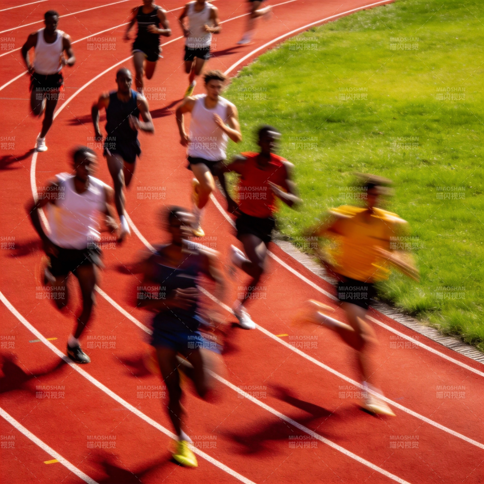 赛道上的速度对决图片