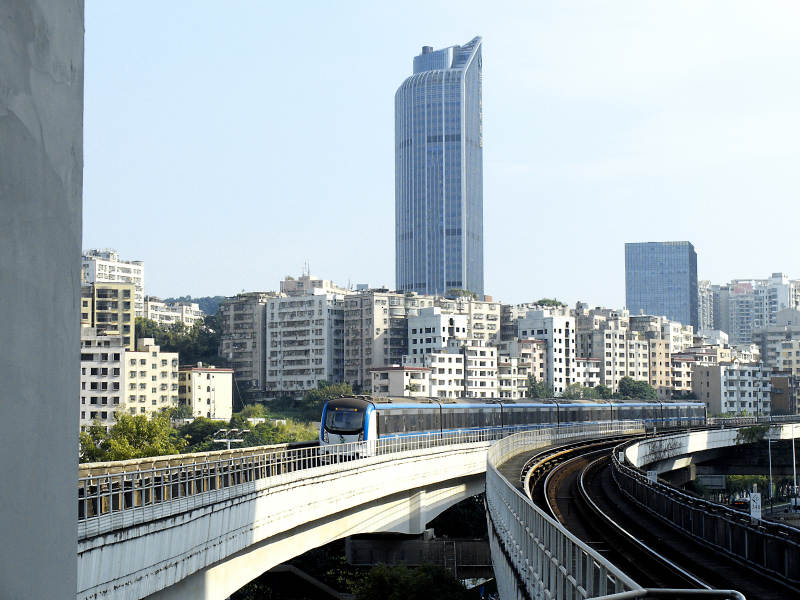 深圳城市景观与轨道交通图片