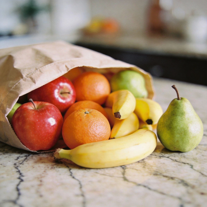 新鲜水果袋装图片