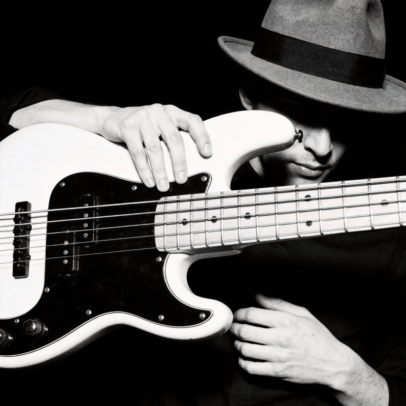 低音吉他手图片