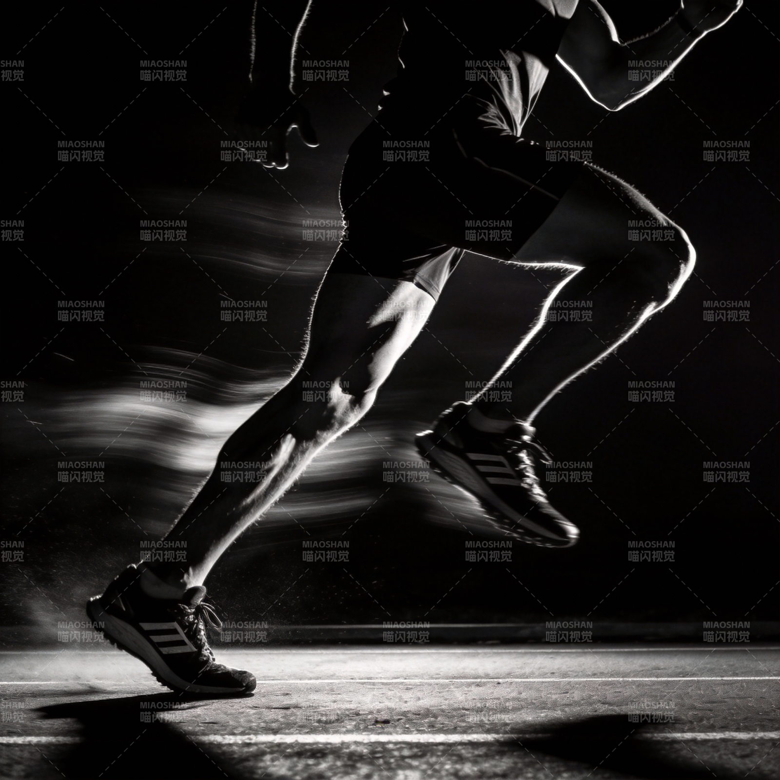 疾驰的剪影图片