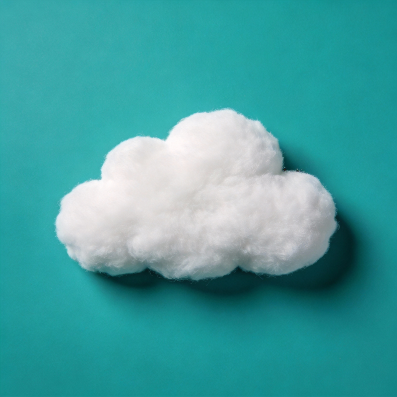 棉花云朵图片