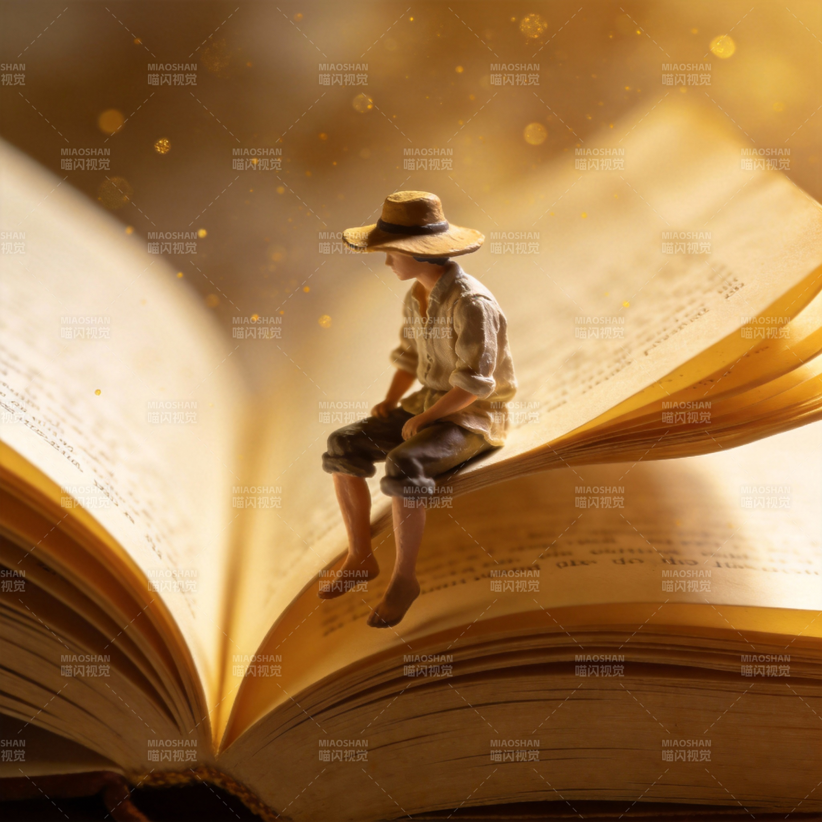 书页上的小人图片