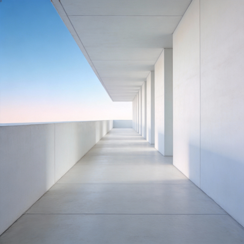 极简长廊 通向天际图片