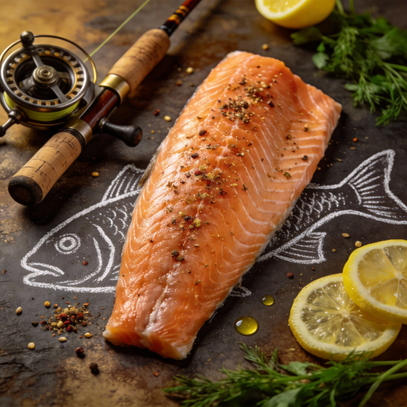 鲜嫩三文鱼料理图片