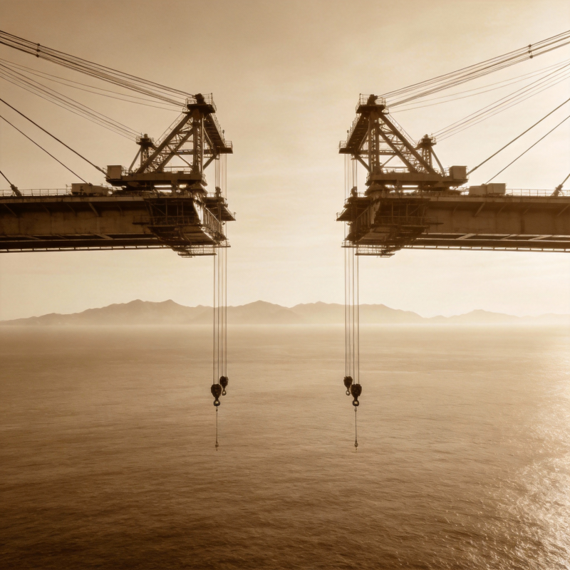 双塔吊影海天间图片