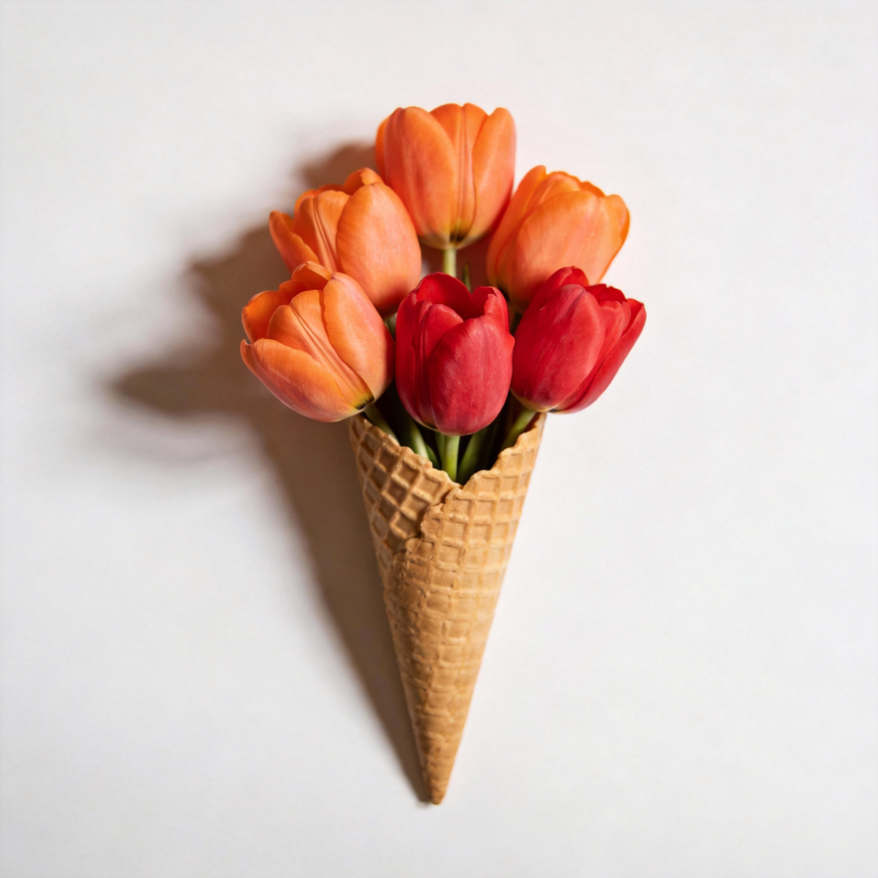花束冰激凌图片