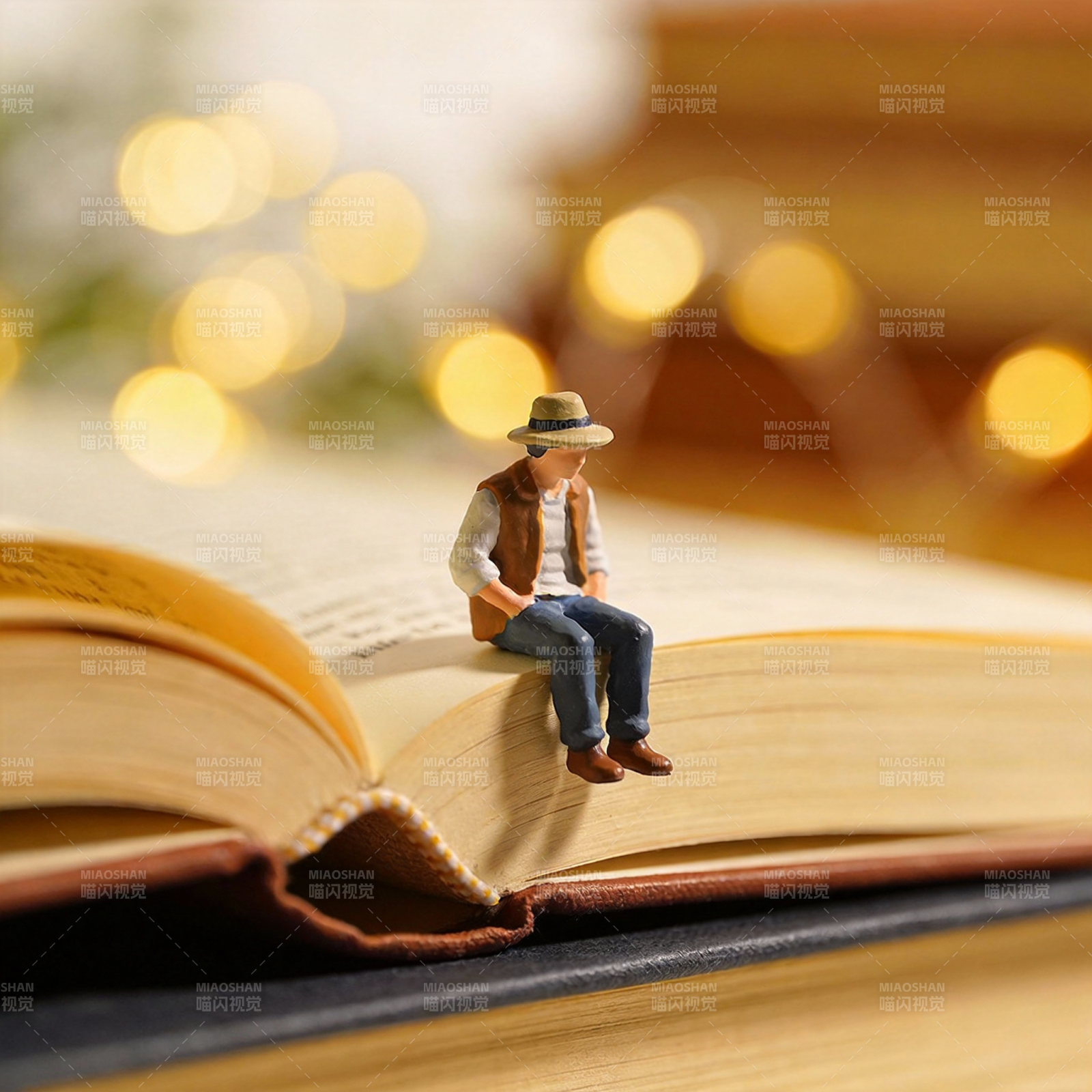 书页上的小人图片