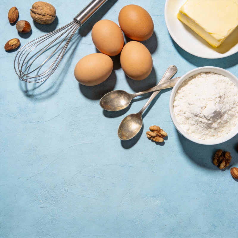 烘焙食材准备中图片