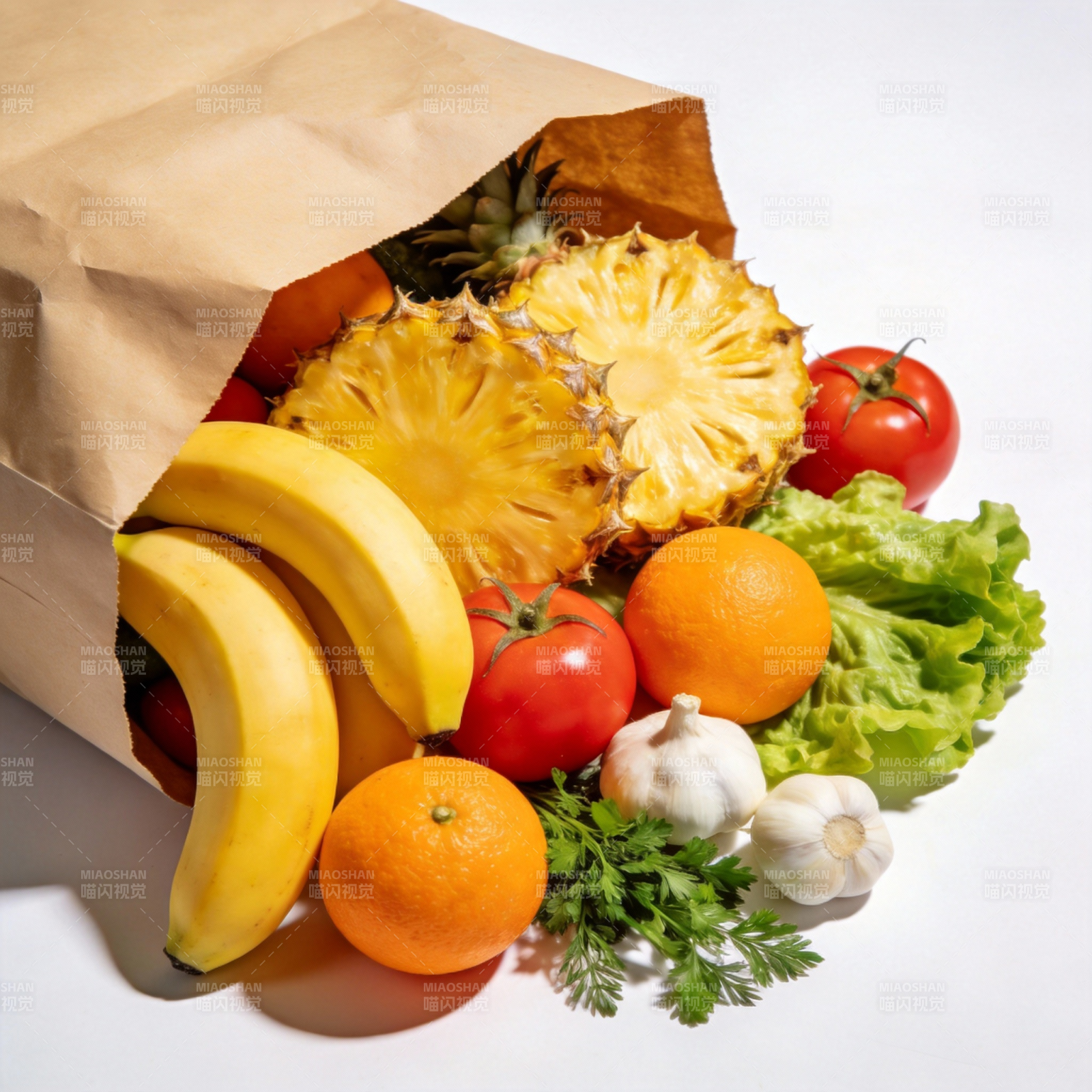 新鲜蔬果满载而归图片