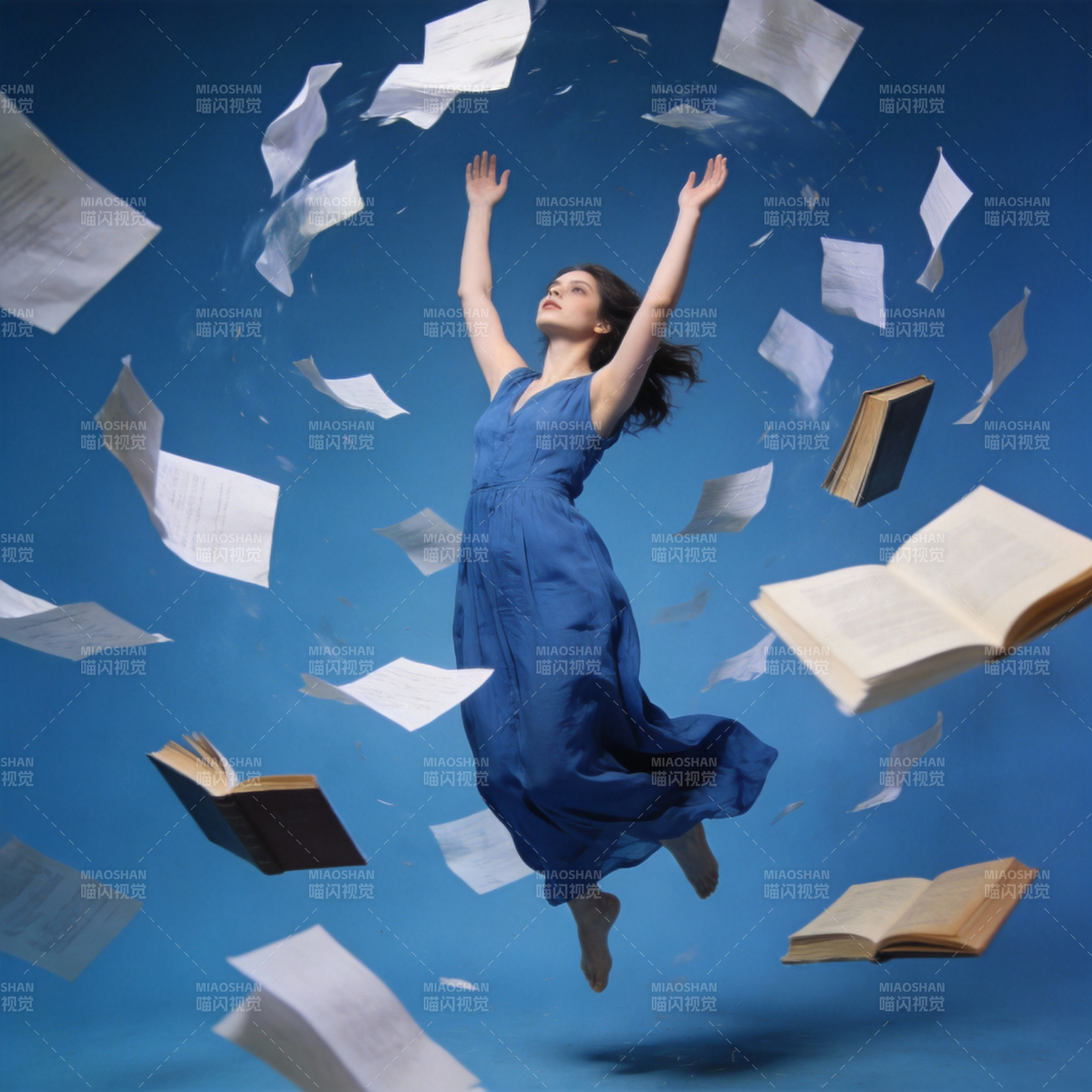 书页纷飞 舞动知识图片