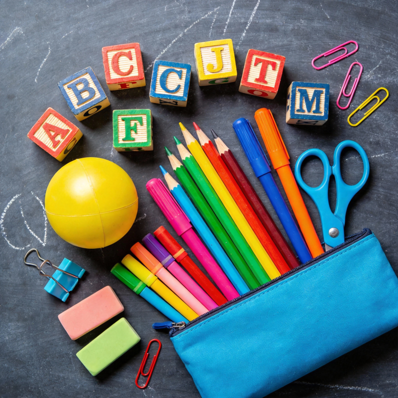 多彩文具盒图片