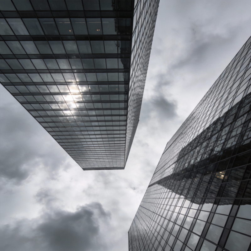 摩天楼仰视图片