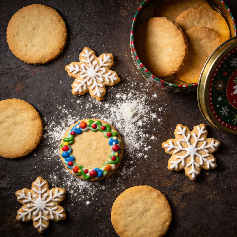 圣诞饼干拼盘图片