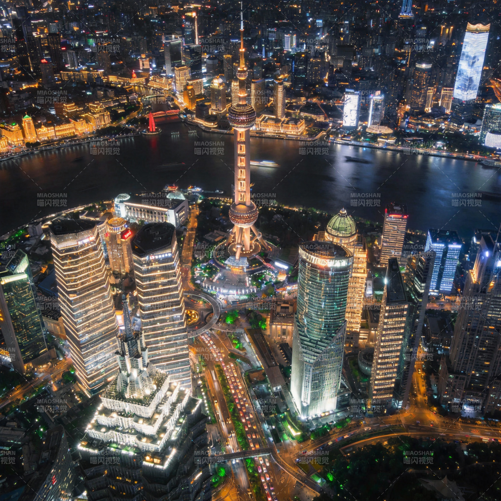 上海夜景璀璨图片