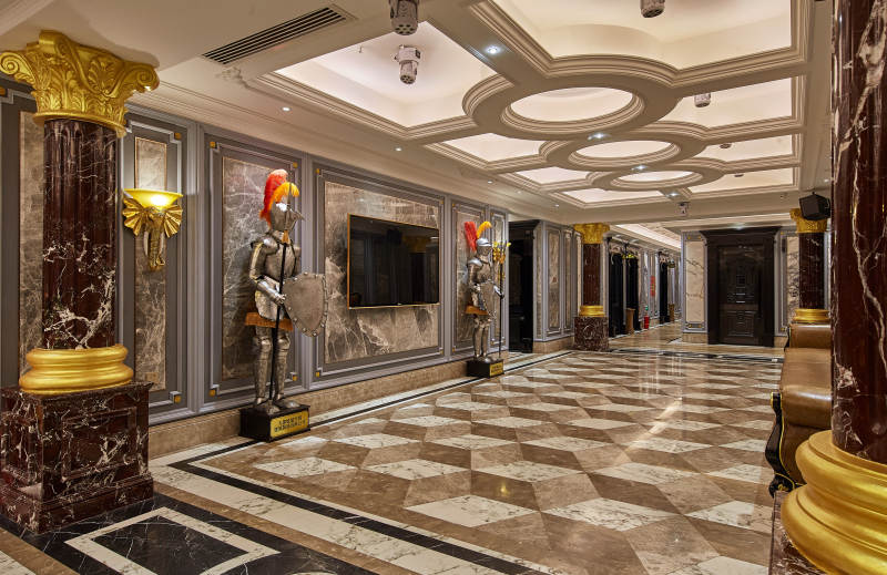 豪华宫殿走廊图片