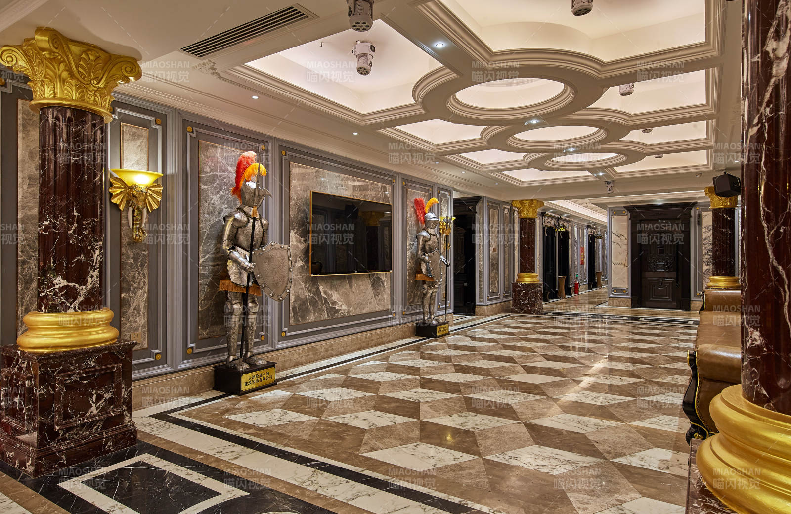 豪华宫殿走廊图片