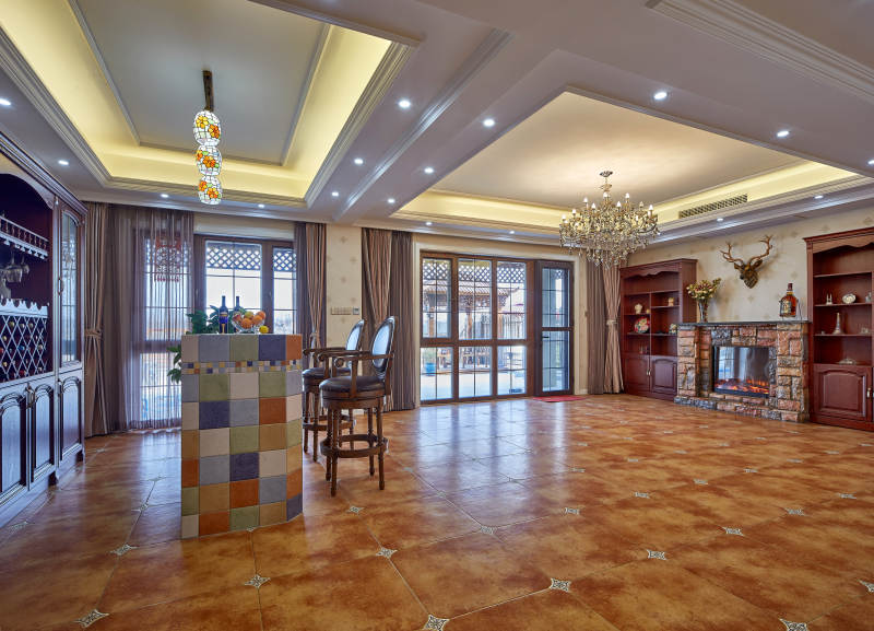 豪华客厅实景图图片