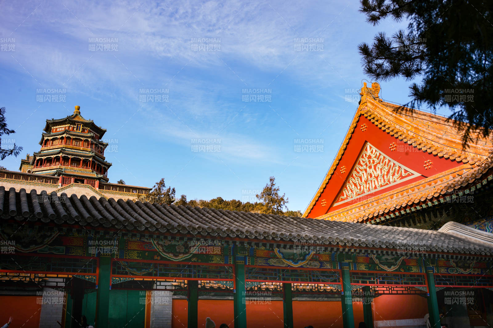 颐和园佛香阁 古建筑风光图片