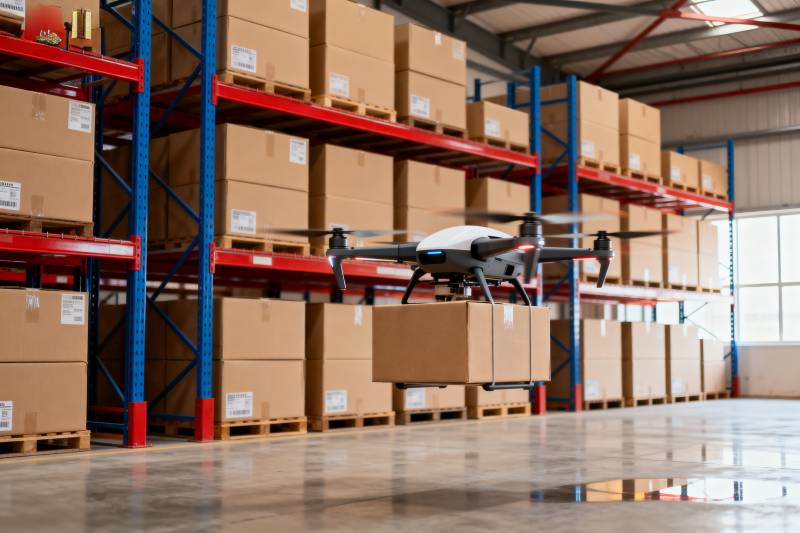 仓库无人机运输图片