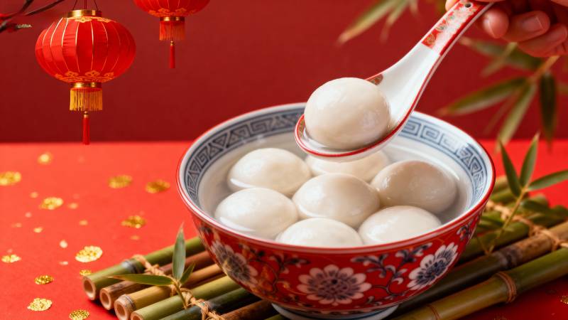 元宵汤圆喜庆团圆图片